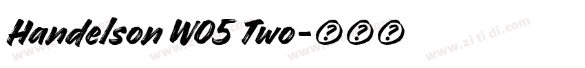 Handelson W05 Two字体转换